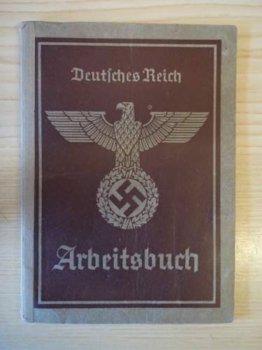 Various 3rd Reich paper items.