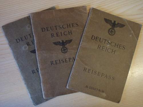 Various 3rd Reich paper items.