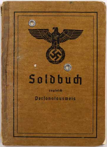 German Passbook Italy 1944