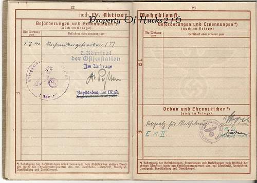 Auxiliary Cruiser ' Pinguin' Wehrpass &amp; Paperwork