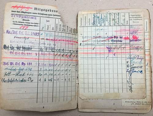 Help with some Soldbuch entries to Obergefreiter Ludwig Burgstaller