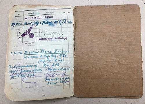 Help with some Soldbuch entries to Obergefreiter Ludwig Burgstaller