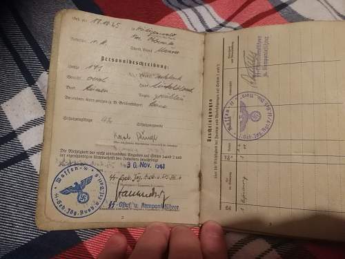 waffen ss soldbuch need help