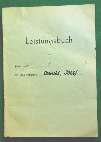 Soldbuch of Luftwaffe maritime patrol / reconnaissance Beobachter (observer) MIA