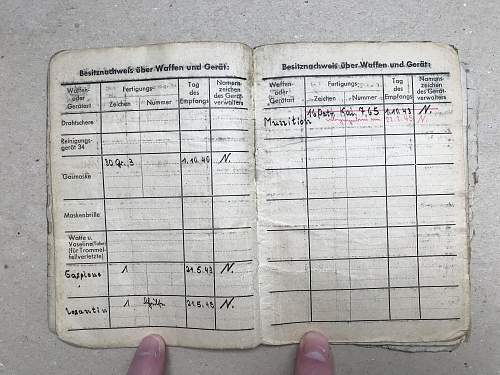 Help with entries in a  SS- Gebirgsjager Regiment Soldbuch