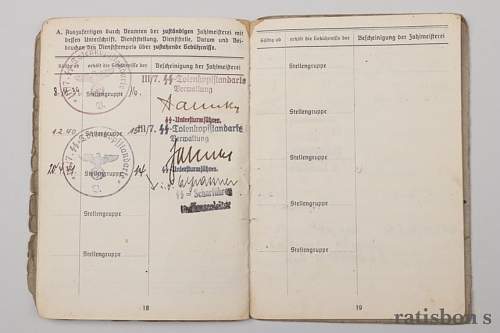 SS Nord Soldbuch to Unterscharführer Walter Müller