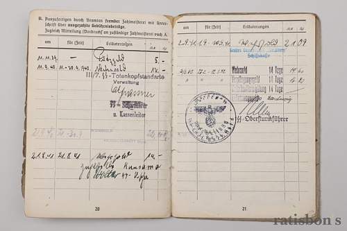 SS Nord Soldbuch to Unterscharführer Walter Müller