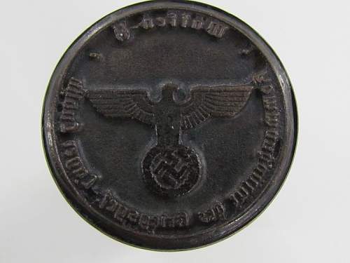 Waffen SS rubber ink stamp original ?
