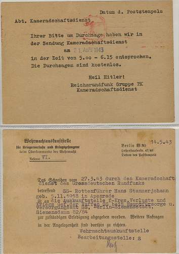 Opinions on Nahkampfspange Besitzzeugnis for an SS Unterscharfuehrer