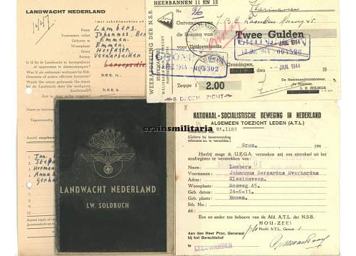 Is this Landwacht Nederland Soldbuch grouping original?