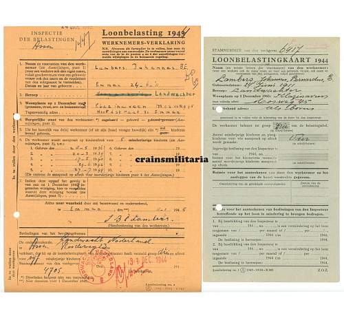 Is this Landwacht Nederland Soldbuch grouping original?