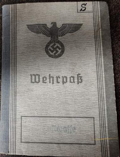 My first wehrpass Luftwaffe
