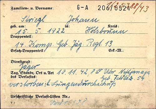 Gerbj Soldbuch to Hermann Frick