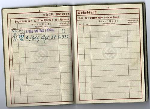 Help needed p;ease with this German soldiers service record.