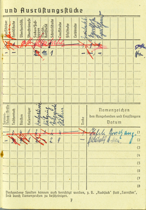 Soldbuch to a Waffen SS Flak gunner