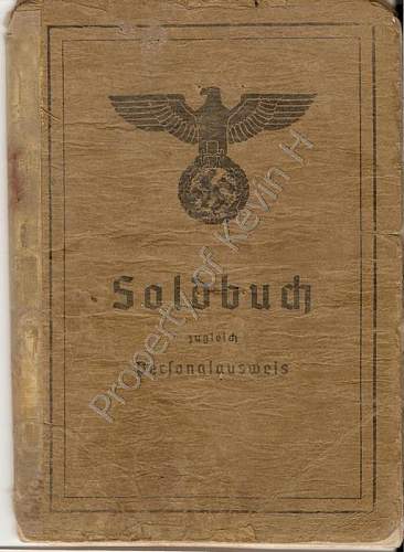 Soldbuch - SS-Obersturmbannführer RK &amp; DKiG