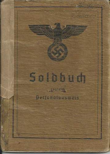 Soldbuch 15th I.R. (mot.) (15th Panzergrenadiers), 29th Panzergrenadier Division