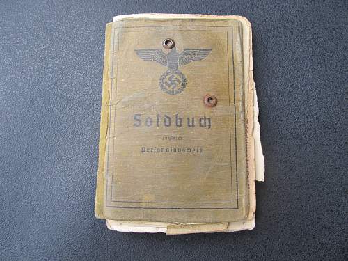 Soldbuch, shoulderboard, and paperwork to Gefreiter Johann Neumeier &amp; Others