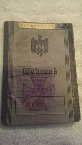Default Wehrpass - With Translation ( one of 3 posts)