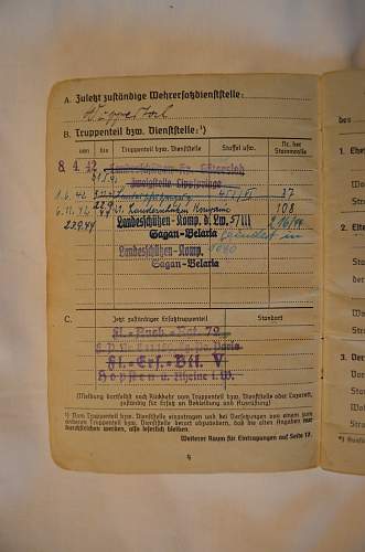 Luftwaffe Soldbuch Help with Name