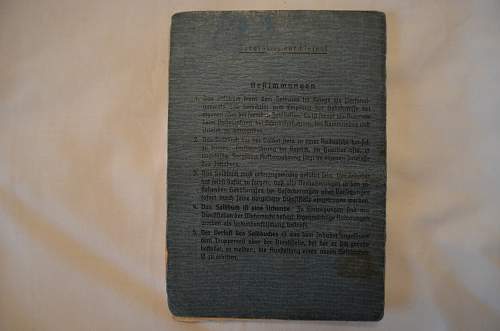 Luftwaffe Soldbuch Help with Name