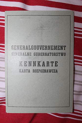 generalgouvernement kennkarte issued 19 IV (june?) 1942