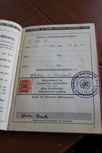 MItgliedsbuch document- Please help to ID