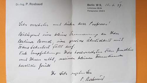 Translation needed letter by Paul Rosbaud