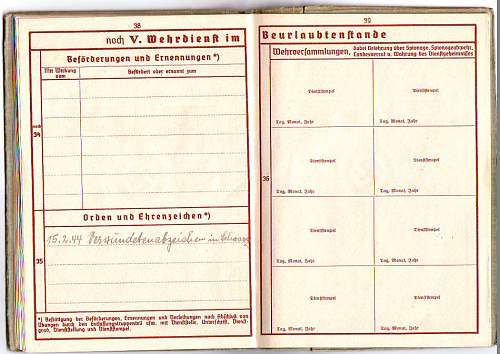 116th (Windhund) Panzer div Wehrpass