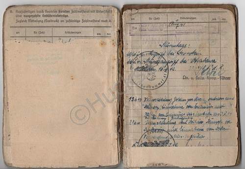 Soldbuch for a Fahrer on the Russian and and Italian Fronts