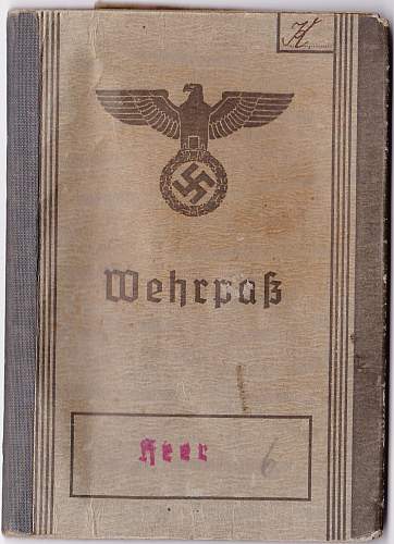 Wehrpaß Obergefreiter Alfred Koch - 376th Infantry Reg : Close Combat Clasp, others