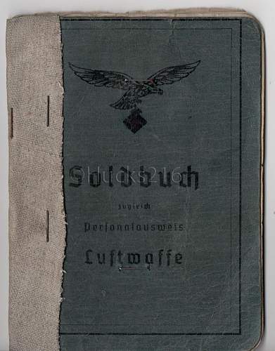 Luftwaffe Soldbuch - with a difference.