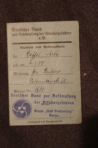 Deutsche bund fur bekämpfung der alkoholgefahren 1936