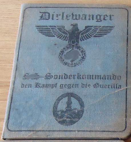 SS Sonderkommando booklet ...real or fake ??