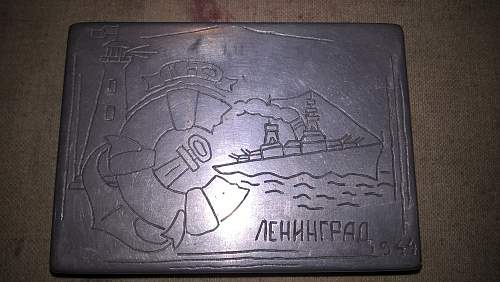 Soviet Navy Cigarette Case, Leningrad 1944