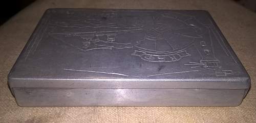 Soviet Navy Cigarette Case, Leningrad 1944