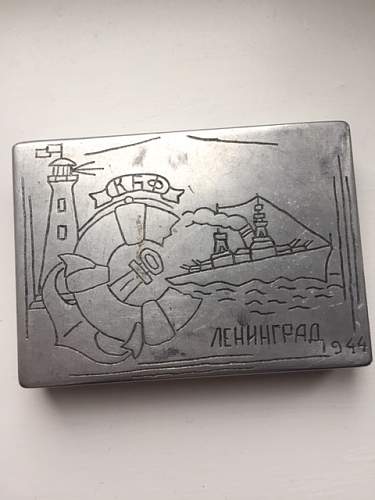 Soviet Trench Art Cigarette cases
