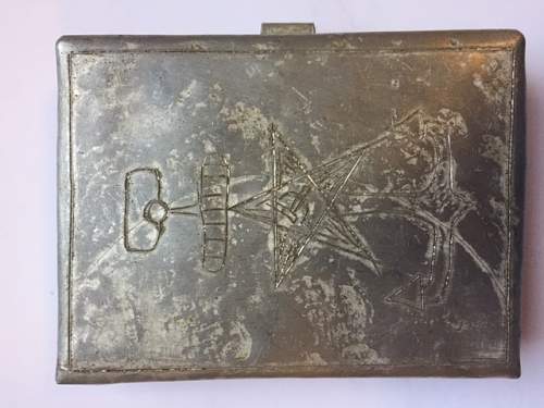 Soviet Trench Art Cigarette cases