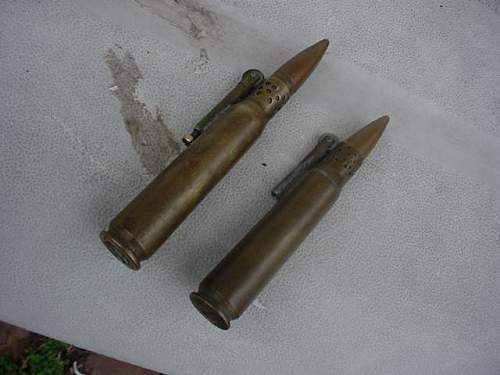 2 50 cal trench art lighters,info needed