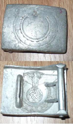 De-nazified german belt buckles!