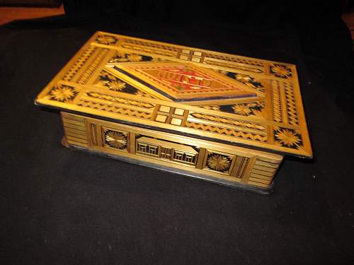 Soviet POW &quot;trench art&quot; wooden boxes