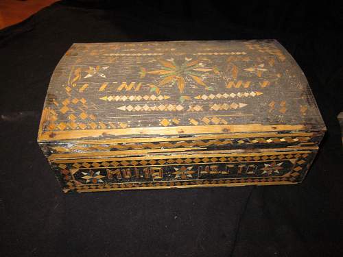 Soviet POW &quot;trench art&quot; wooden boxes