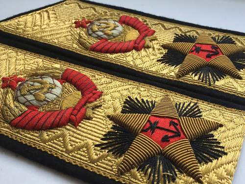 What do you think about these soviet marshal shoulder border? it's copy or original?