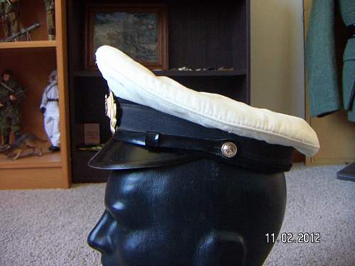 1980's Soviet Navy Jr Officers summer visor.