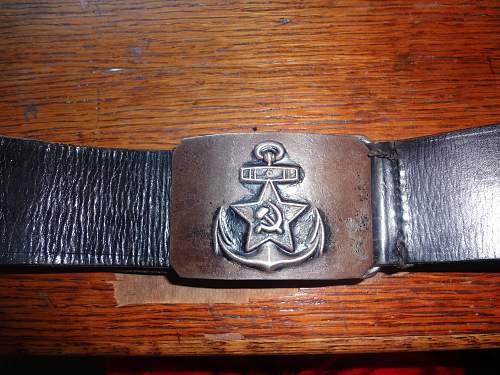 Wartime Naval infantry belt+buckle