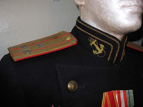 Navy Officers uniform + medals + documents