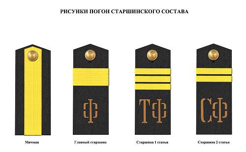 Rank insignia of Soviet navy 1943 year