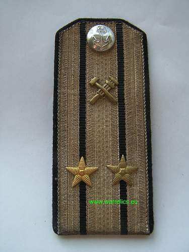 Rank insignia of Soviet navy 1943 year