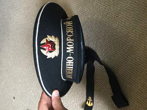 Soviet marine's hat?