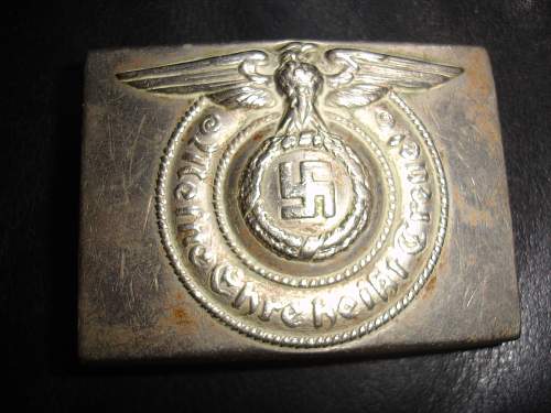 Waffen SS Nickel Belt buckle GZM M/131